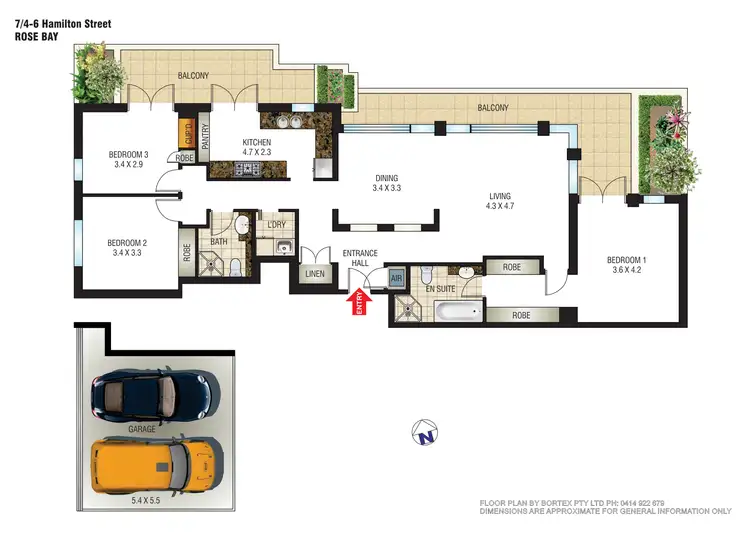 Floorplan of Homely apartment listing, 7/4-6 Hamilton Street, Rose Bay NSW 2029
