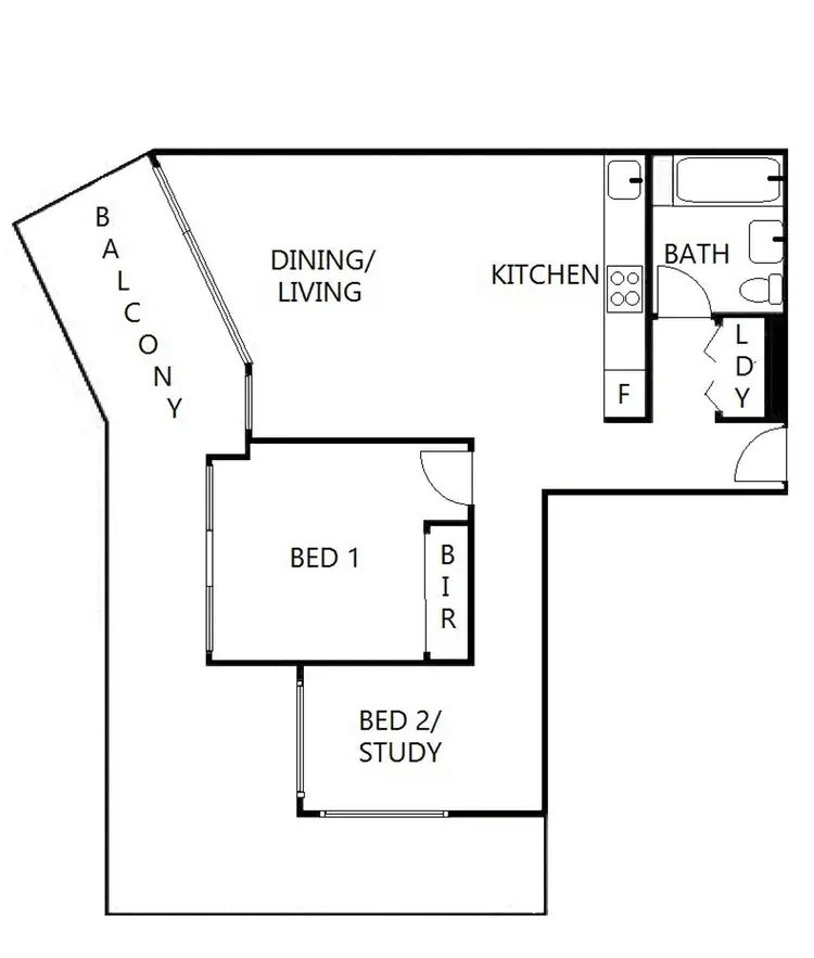 Floorplan of Homely apartment listing, 102/2 Olive York Way, Brunswick West VIC 3055