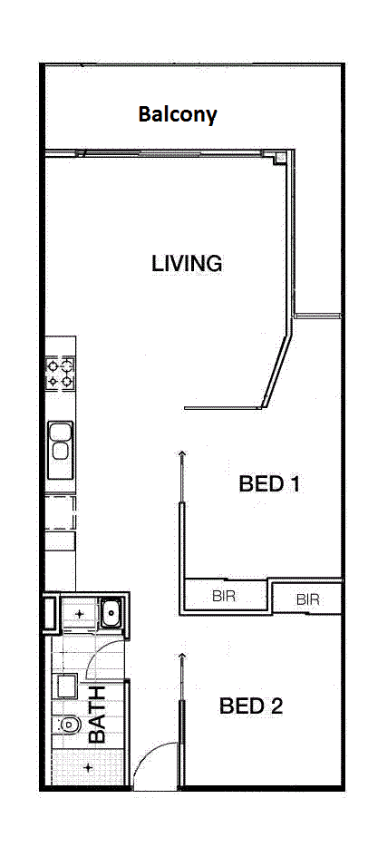 Floorplan of Homely apartment listing, 2/60 Keilor Road, Essendon VIC 3040