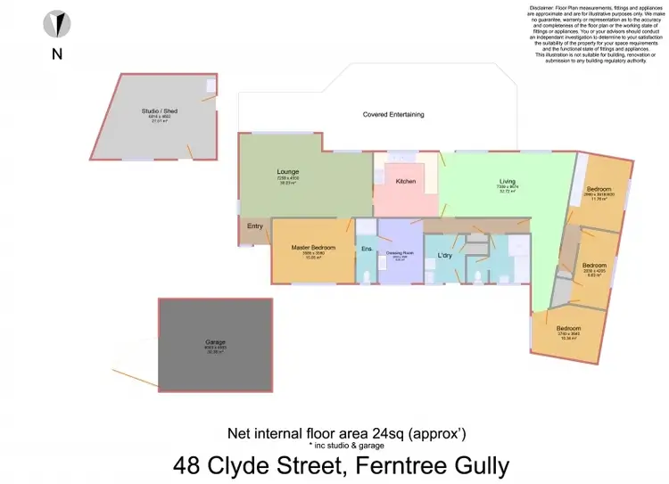 Floorplan of Homely house listing, 48 Clyde Street, Ferntree Gully VIC 3156