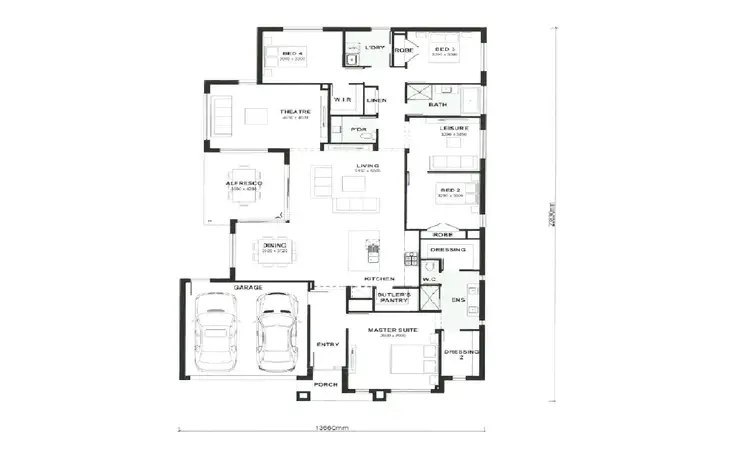 Floorplan of Homely house listing, 13 Greenvale Gardens Boulevard, Greenvale VIC 3059