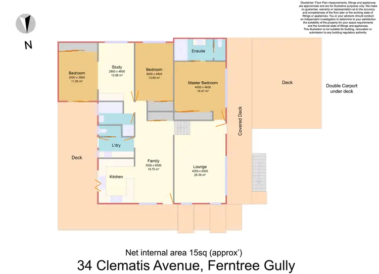 Floorplan of Homely house listing, 34 Clematis Avenue, Ferntree Gully VIC 3156