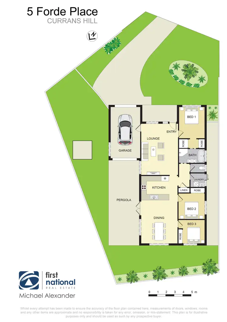 Floorplan of Homely house listing, 5 Forde place, Currans Hill NSW 2567