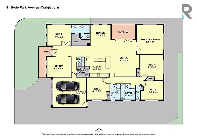 Floorplan of Homely house listing, 51 Hyde Park Avenue, Craigieburn VIC 3064