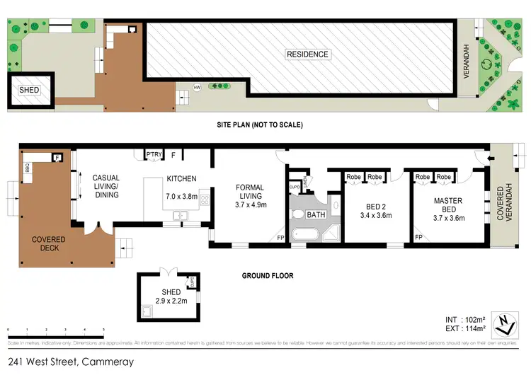 Floorplan of Homely semi-detached listing, 241 West Street, Cammeray NSW 2062