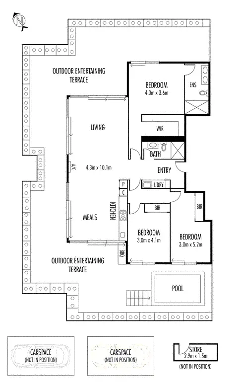Floorplan of Homely apartment listing, 4.01/324 Pascoe Vale Road, Essendon VIC 3040