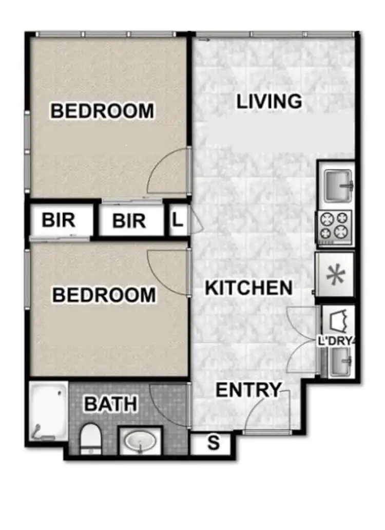 Floorplan of Homely apartment listing, 1503/20 Coromandel Place, Melbourne VIC 3000