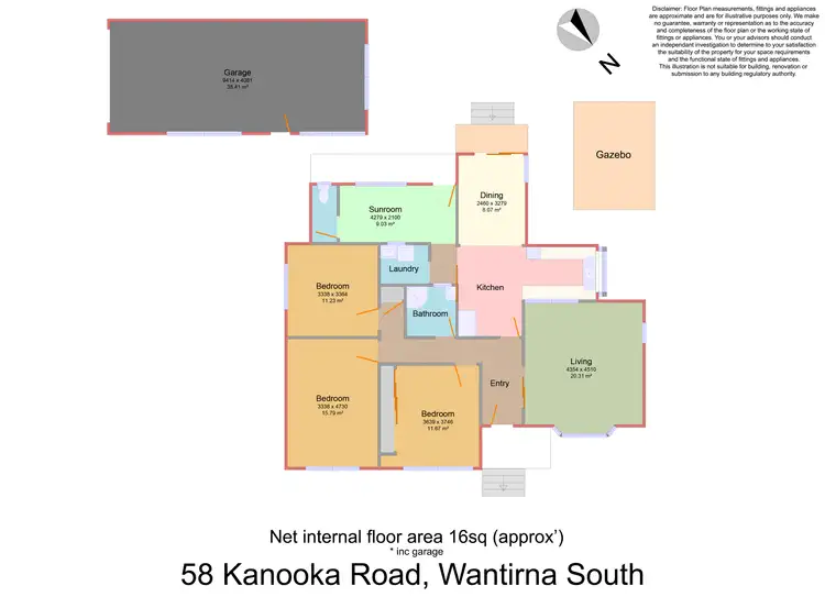 Floorplan of Homely house listing, 58 Kanooka Road, Wantirna South VIC 3152