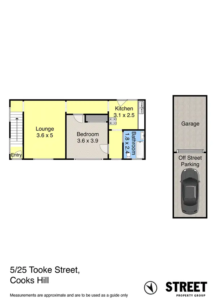 Floorplan of Homely apartment listing, 5/25 Tooke Street, Cooks Hill NSW 2300