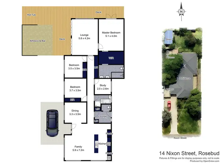 Floorplan of Homely house listing, 14 Nixon Street, Rosebud VIC 3939