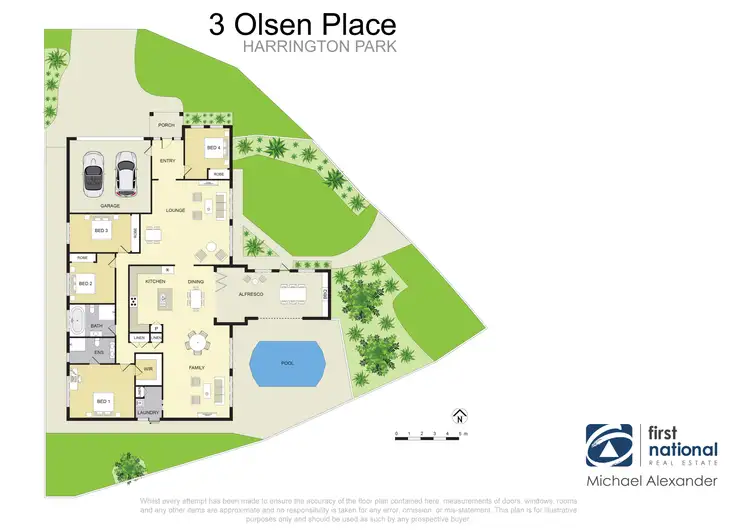Floorplan of Homely house listing, 3 Olsen Place, Harrington Park NSW 2567