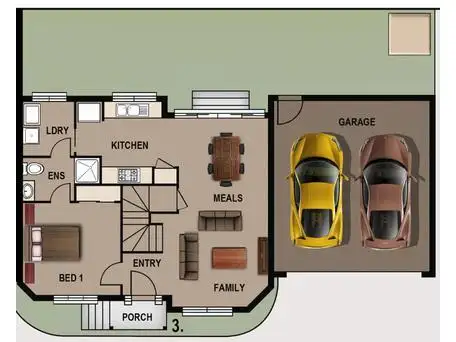 Floorplan of Homely townhouse listing, 2/32 Rockbank Road, Ardeer VIC 3022