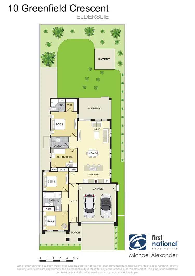 Floorplan of Homely house listing, 10 Greenfield Crescent, Elderslie NSW 2570