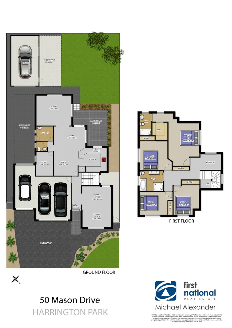 Floorplan of Homely house listing, 50 Mason Drive, Harrington Park NSW 2567