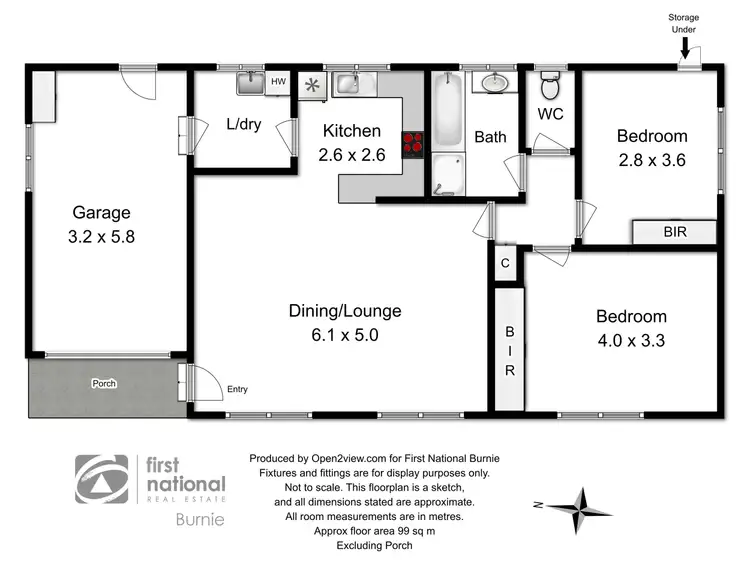Floorplan of Homely unit listing, 6/149 West Park Grove, Park Grove TAS 7320