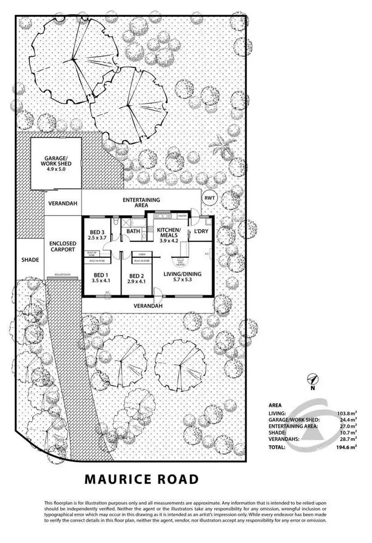 Floorplan of Homely house listing, 17 Maurice Road, Mount Barker SA 5251