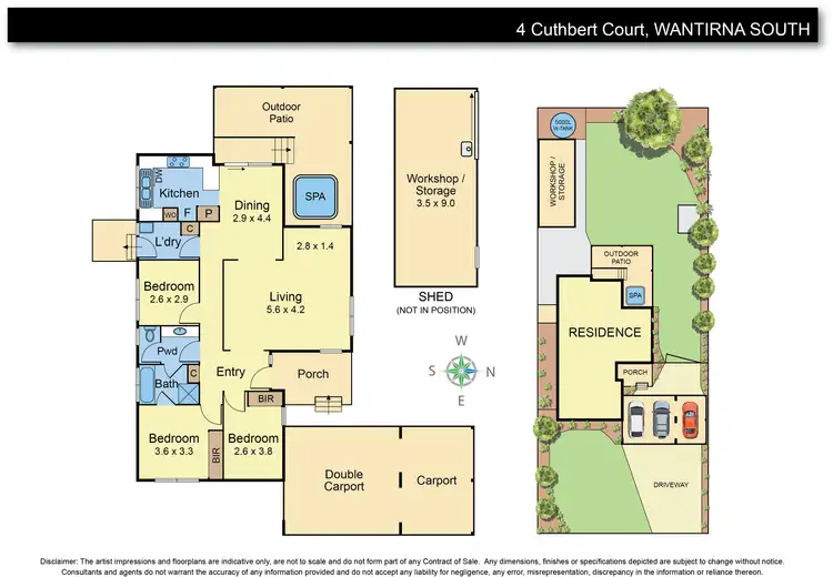 Floorplan of Homely house listing, 4 Cuthbert Court, Wantirna South VIC 3152
