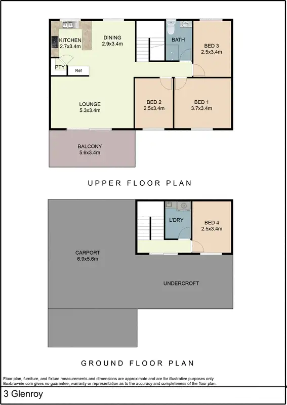 Floorplan of Homely house listing, 3 Glenroy Ave, Golden Bay WA 6174