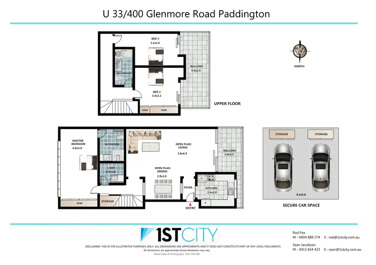 Floorplan of Homely apartment listing, 33/400 Glenmore Road, Paddington NSW 2021
