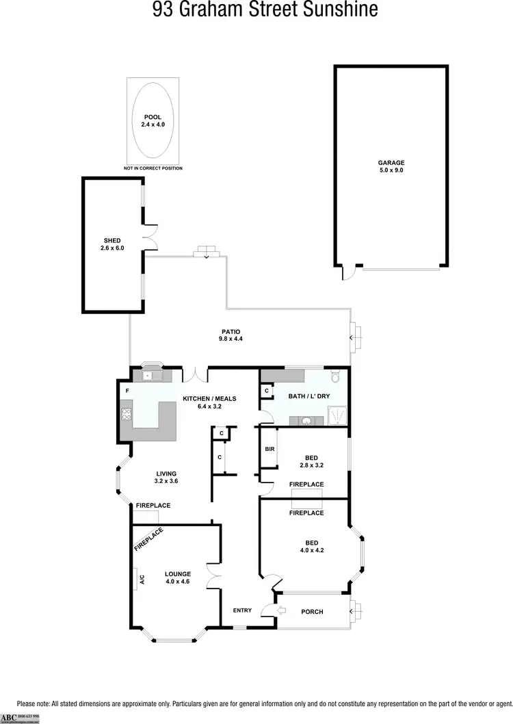 Floorplan of Homely house listing, 93 Graham Street, Sunshine VIC 3020