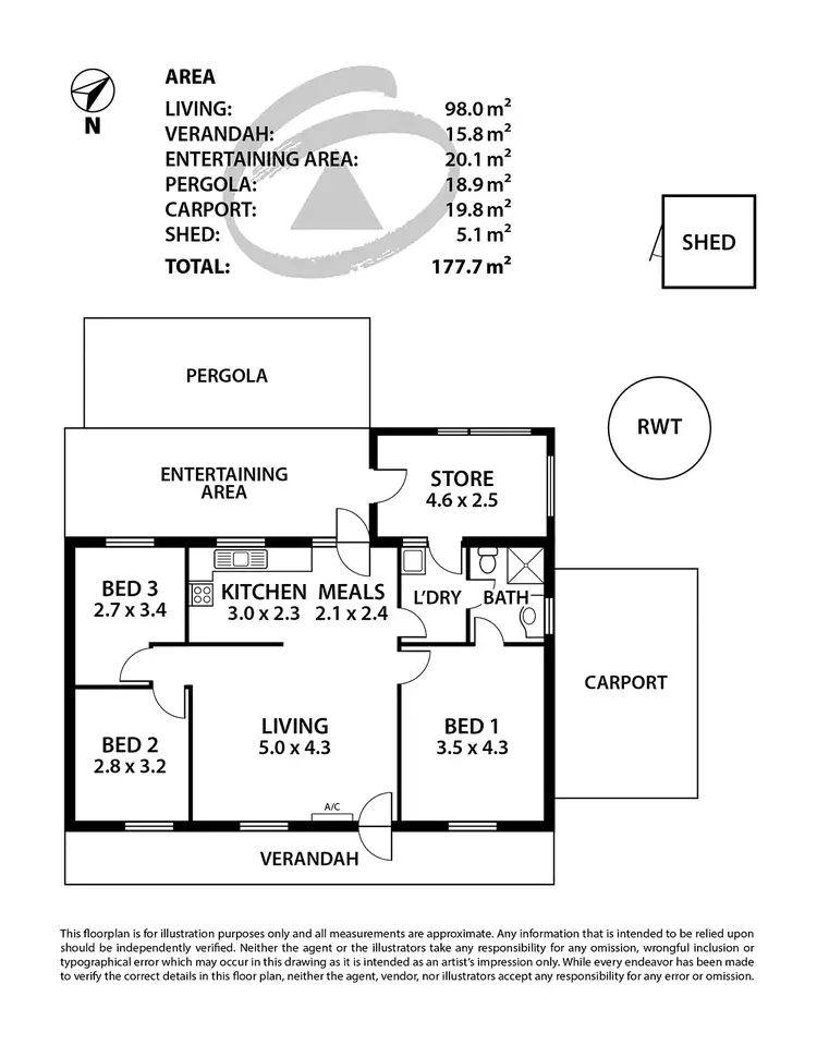 Floorplan of Homely house listing, 3 Carr Street, Mount Barker SA 5251