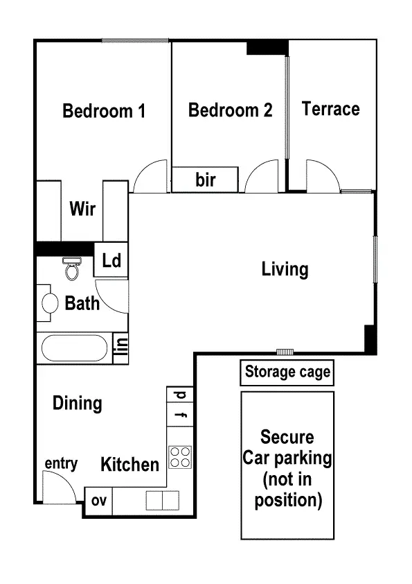 Floorplan of Homely apartment listing, 203/533-535 Mt Alexander Road, Moonee Ponds VIC 3039