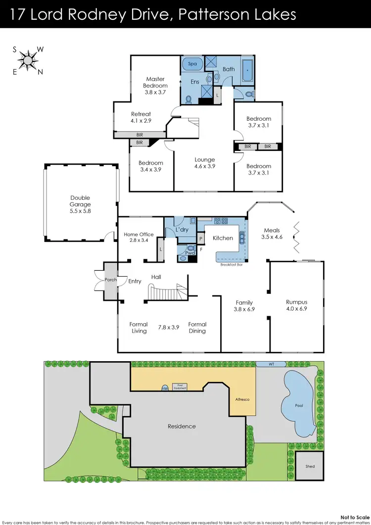 Floorplan of Homely house listing, 17 Lord Rodney Drive, Patterson Lakes VIC 3197