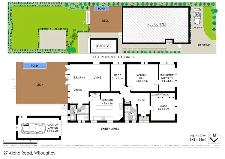 Floorplan of Homely house listing, 27 Alpha Road, Willoughby NSW 2068