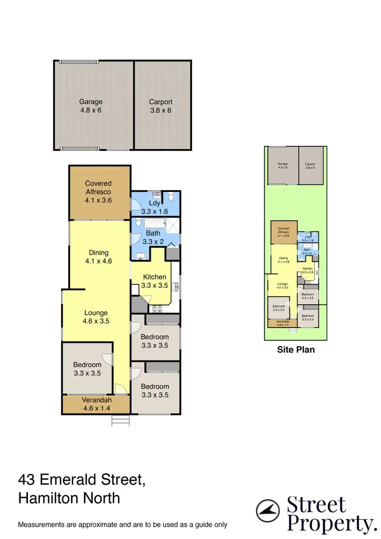 Floorplan of Homely house listing, 43 Emerald Street, Hamilton North NSW 2292
