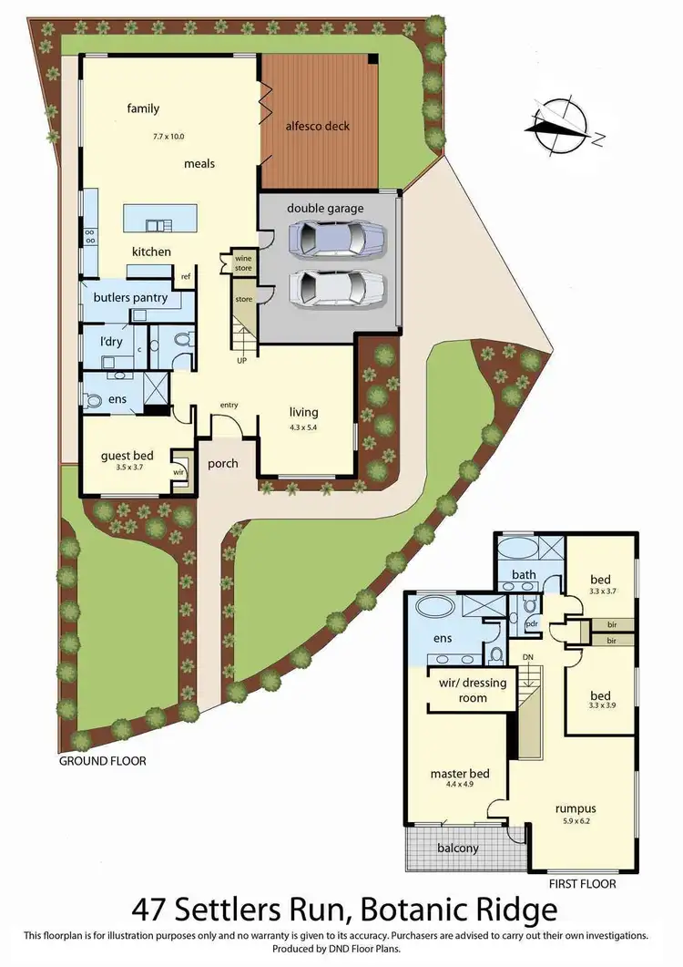 Floorplan of Homely house listing, 47 Settlers Run, Botanic Ridge VIC 3977