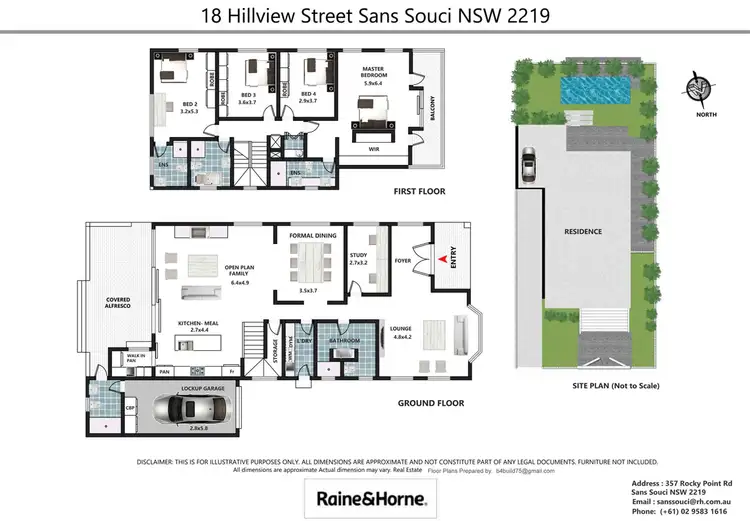 Floorplan of Homely house listing, 18 Hillview Street, Sans Souci NSW 2219