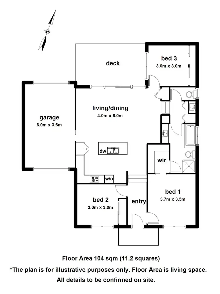 Floorplan of Homely unit listing, 3/99A Maroondah Highway, Healesville VIC 3777