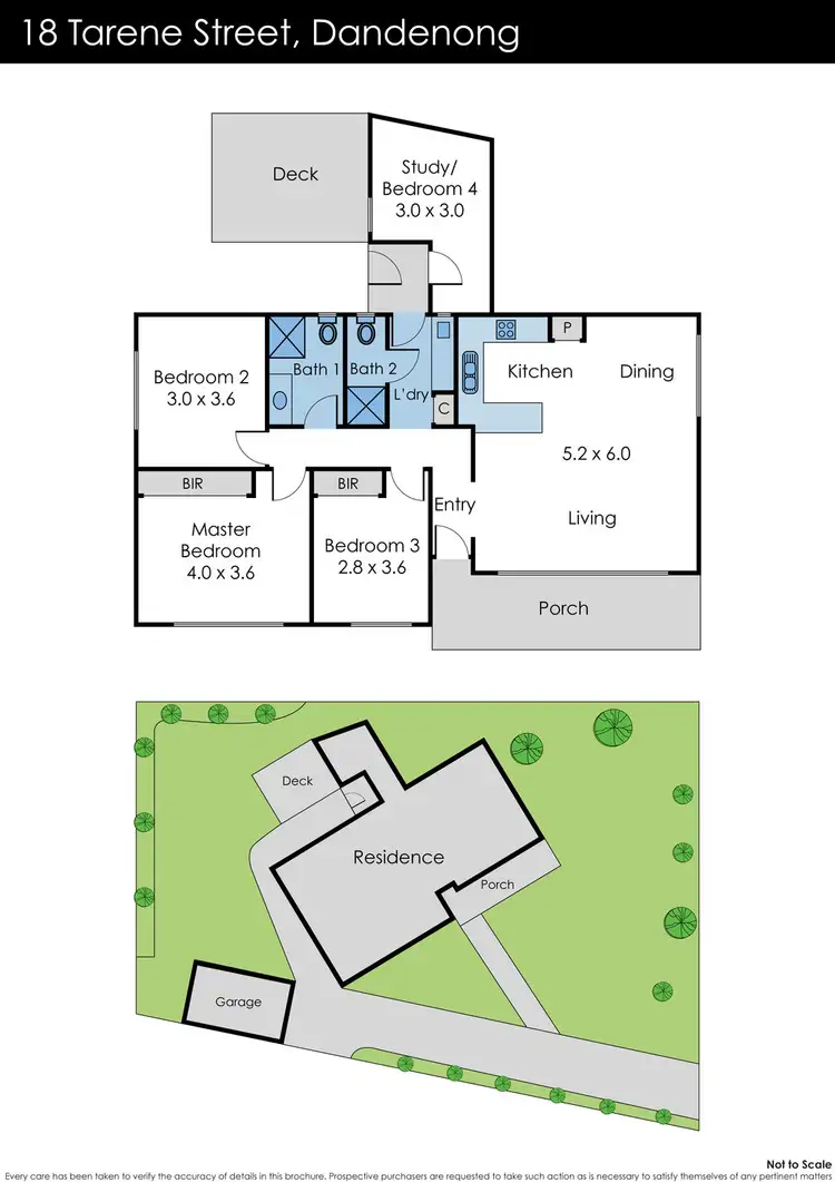 Floorplan of Homely house listing, 18 Tarene Street, Dandenong VIC 3175