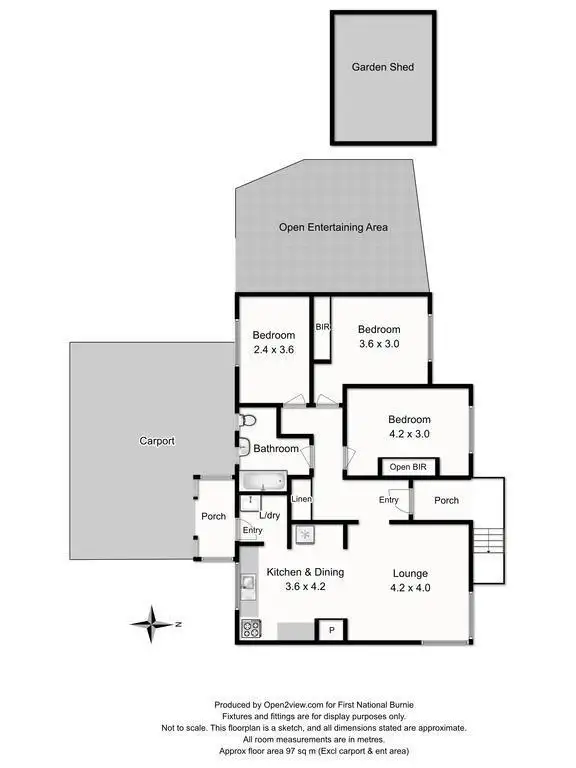 Floorplan of Homely house listing, 14 Winter Avenue, Upper Burnie TAS 7320