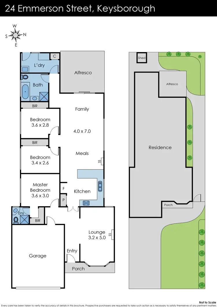 Floorplan of Homely house listing, 24 Emmerson Street, Keysborough VIC 3173