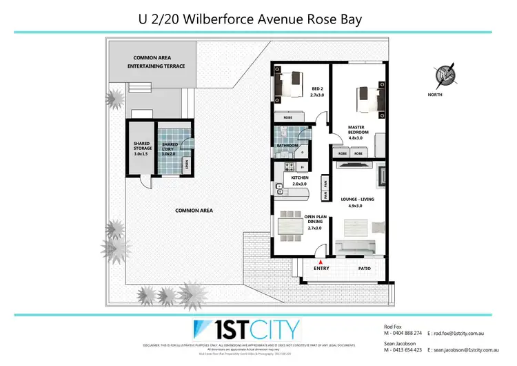 Floorplan of Homely apartment listing, 2/20 Wilberforce Avenue, Rose Bay NSW 2029
