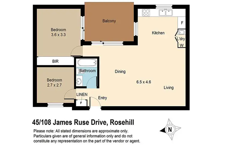 Floorplan of Homely unit listing, 45/102-108 James Ruse Drive, Rosehill NSW 2142