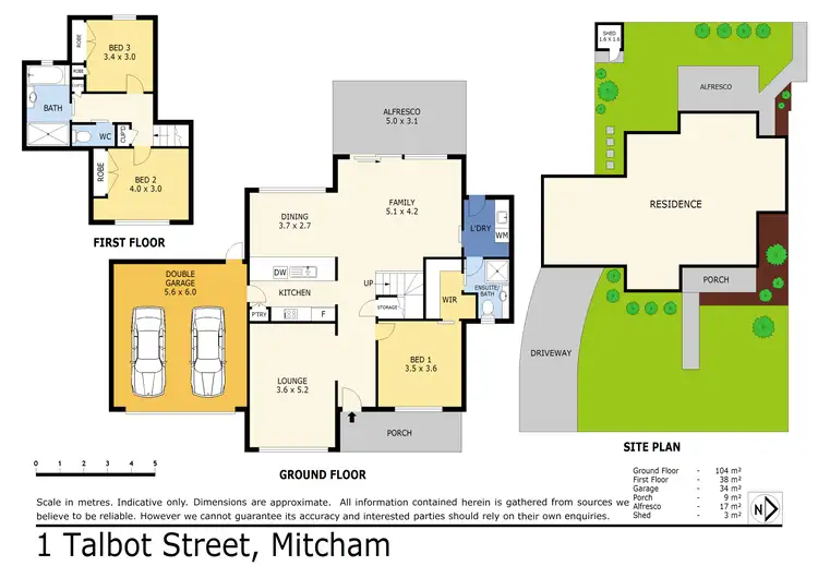 Floorplan of Homely house listing, 1 Talbot Street, Mitcham VIC 3132