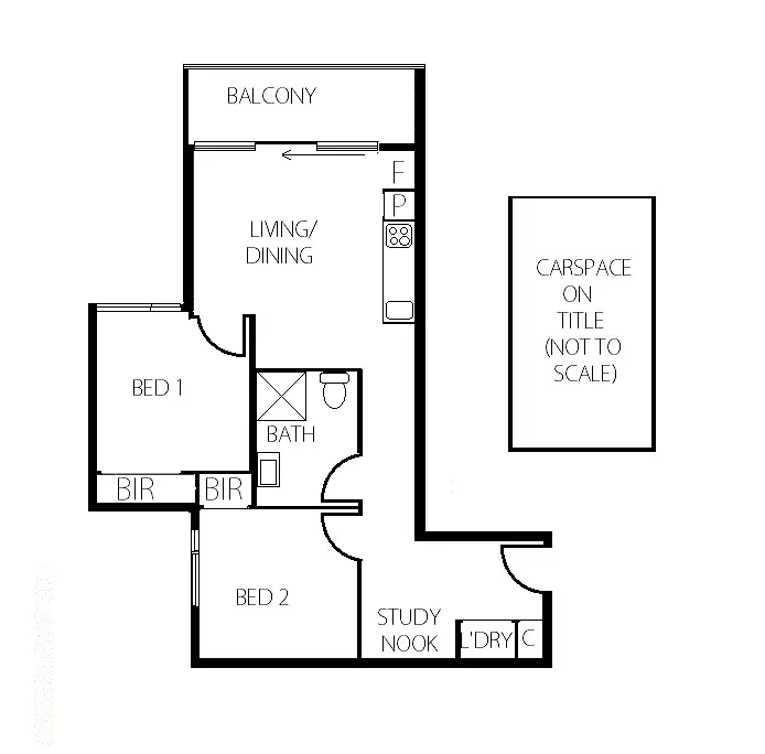 Floorplan of Homely apartment listing, 209/151 Princes Street, Carlton VIC 3053