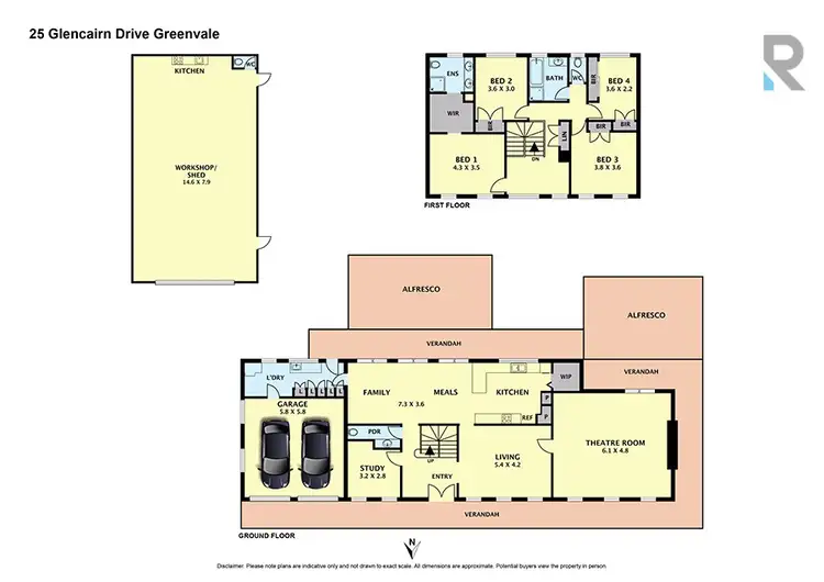 Floorplan of Homely house listing, 25 Glencairn Drive, Greenvale VIC 3059