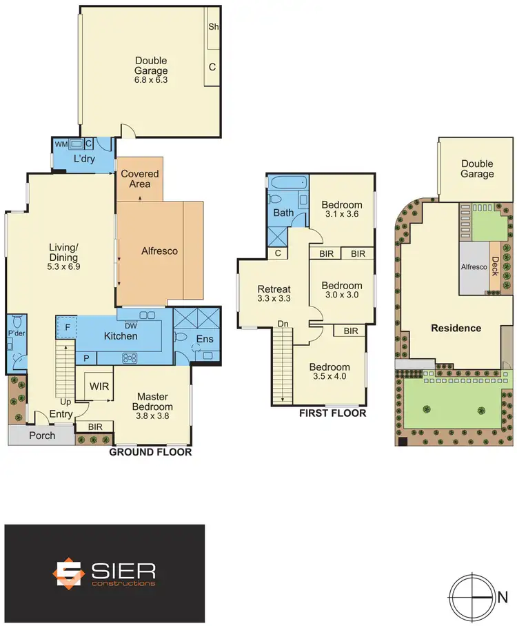 Floorplan of Homely townhouse listing, 1/52 Goodwin Street, Blackburn VIC 3130