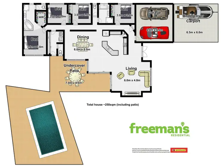 Floorplan of Homely house listing, 3 Nell Close, Kanimbla QLD 4870