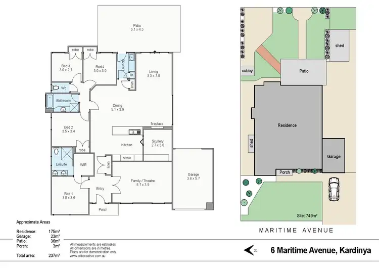 Floorplan of Homely house listing, 6 Maritime Avenue, Kardinya WA 6163