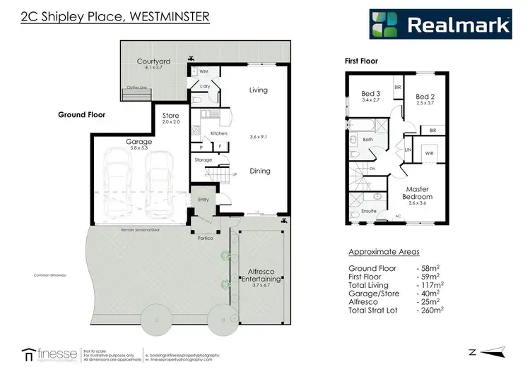 Floorplan of Homely townhouse listing, 2C Shipley Place, Westminster WA 6061