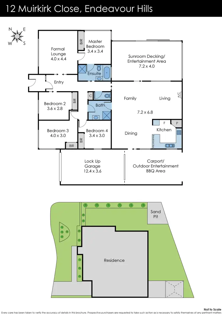 Floorplan of Homely house listing, 12 Muirkirk Close, Endeavour Hills VIC 3802