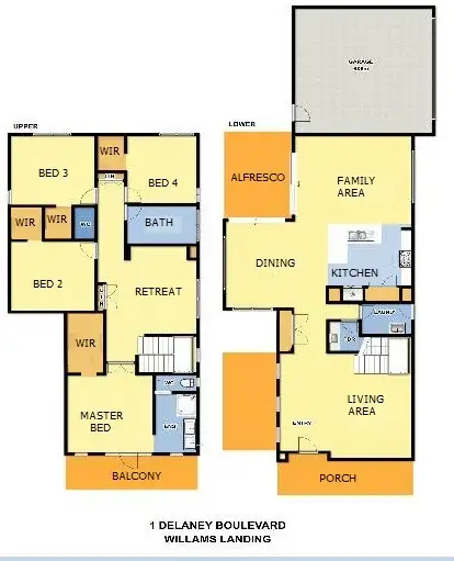 Floorplan of Homely house listing, 1 Delaney Boulevard, Williams Landing VIC 3027