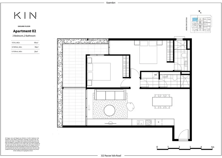 Floorplan of Homely apartment listing, G02/324 Pascoe Vale Road, Essendon VIC 3040
