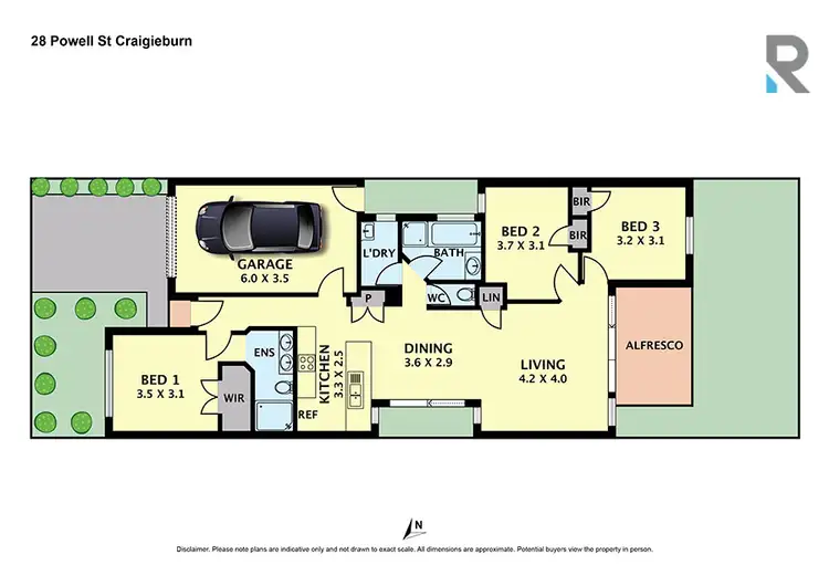 Floorplan of Homely house listing, 28 Powell Street, Craigieburn VIC 3064