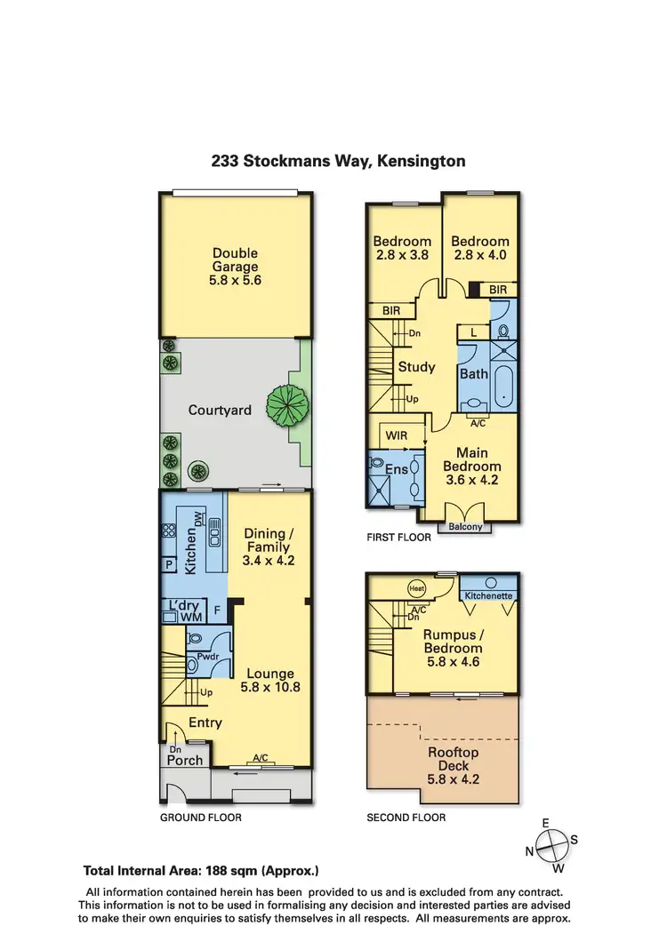 Floorplan of Homely house listing, 233 Stockmans Way, Kensington VIC 3031