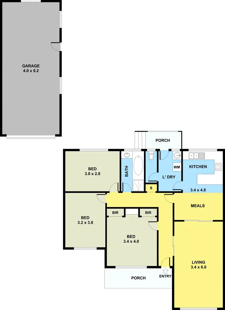 Floorplan of Homely house listing, 25 McIntosh Street, Sunshine VIC 3020